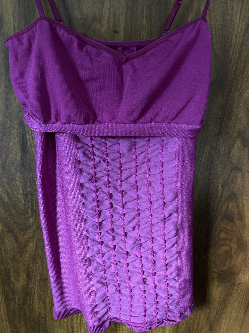 Free People Raspberry Ruched Knit Cami - Picture 3 of 3